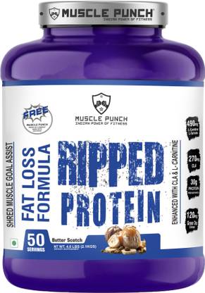 Muscle Punch | Ripped Isolate - LEAN GAIN 30 gm Protein | Fat Loss Formula | 100% Isolate Whey Protein