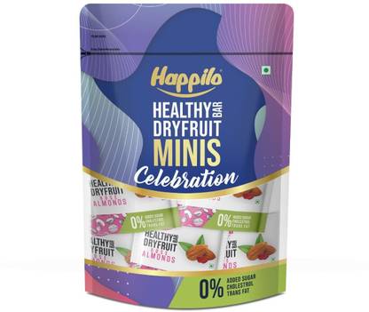 Happilo Premium Walnuts Healthy Dry Fruit Bar (15gx12) Nutrition Bars