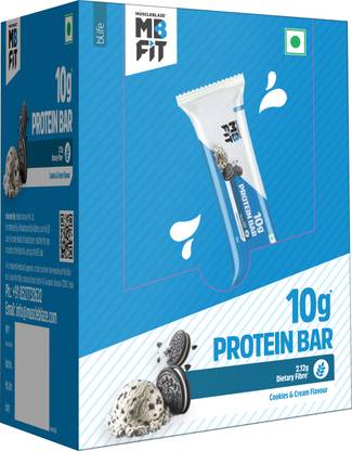 MUSCLEBLAZE 10 g Protein Bar, Gluten-Free, Healthy Protein Snacks, For Energy & Fitness Protein Bars