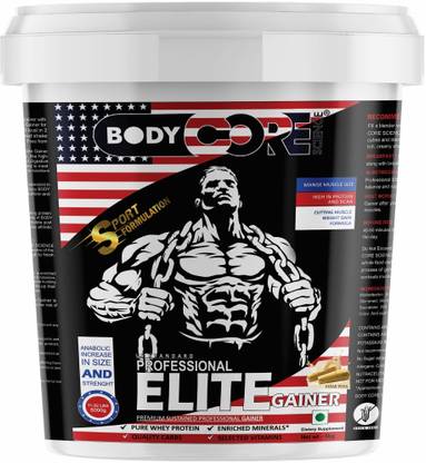 Body Core Science Elite Gainer White -5 Kg Weight Gainers/Mass Gainers