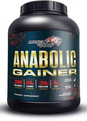Muscle Garage Anabolic mass gainer 6 lbs. (Net wt. 2.70. kg.) Black series. Weight Gainers/Mass Gainers