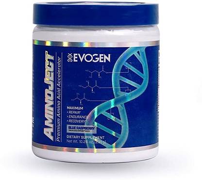 Evogen Nutrition Aminoject Bcaa - 30 Servings (Blue Raspberry) BCAA