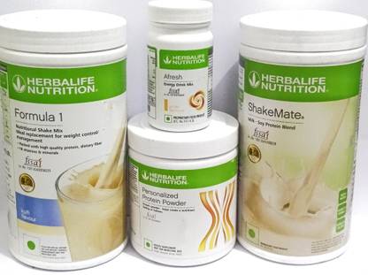 HERBALIFE Formula1 Kulfi 500g Protine Powder 200g Shakemate 500g & Ginger Afresh 50g Protein Blends