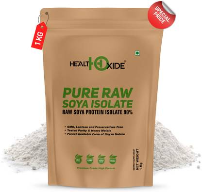 HEALTHOXIDE Pure Raw Soya Isolate 90% Protein Powder Protein Blends