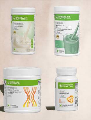 HERBALIFE F1 SHAKE MIX-PAAN,CINNAMON,SHAKEMATE AND PP-200GM (PACK OF 4) Protein Shake