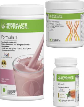 HERBALIFE F1 SHAKE Rose kheer , PP Powder 200 G , Afresh - Tulsi Protein Shake
