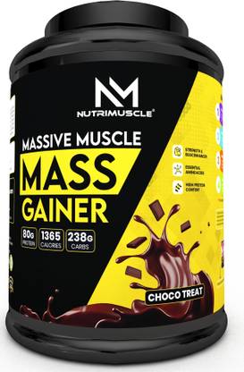 NUTRIMUSCLE Massive Muscle Mass Gainer For Mass & Muscle Gain Weight Gainers/Mass Gainers