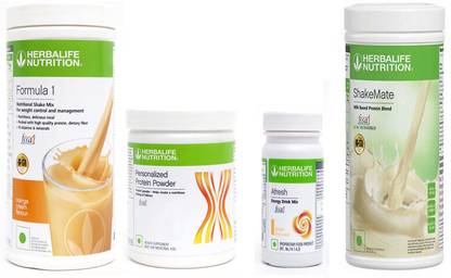 HERBALIFE FORMULA1ORANGE 500 PROTIEN 200 GAFRESH ENERGY DRINK GINGER 50 G SHAKEMATE 500 G Protein Shake