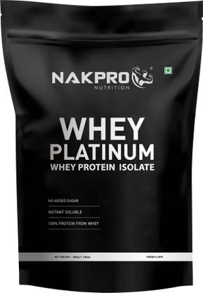 Nakpro PLATINUM 100% Whey Protein Isolate Supplement Powder Whey Protein