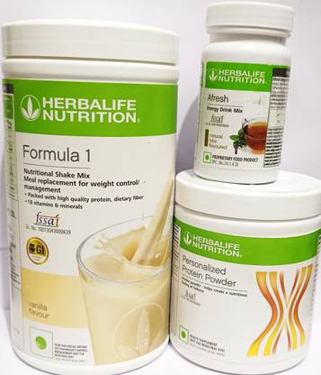 HERBALIFE Nutrition Vanila Flavour 500g Protine Powder 200g Tulshi Afresh 50g Plant-Based Protein