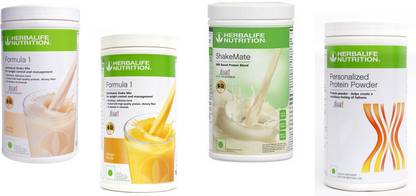 HERBALIFE FORMULA-1SHAKE VANILLA-500+MANGO-500+PP-400+SHAKEMATE-500G Whey Protein