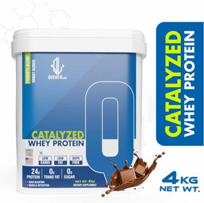 QUENCHLABZ Catalyzed Whey | 24g Protein | 0g Trans Fat | Probiotics | Digestive Enzymes Whey Protein