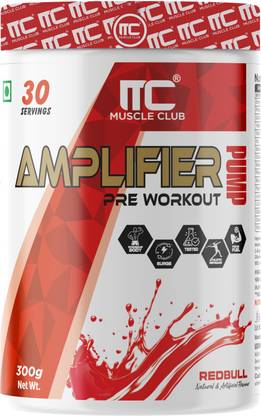 Muscle Club Amplifier Pre-Workout | Boosts Energy, Beta Alanine, Caffeine, Creatine Pre Workout