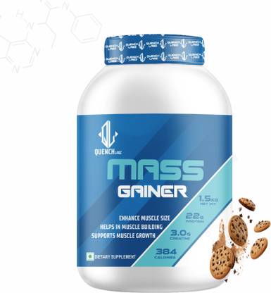 QUENCHLABZ Mass Gainer | High-Calorie Protein Supplement for Muscle Growth | Weight Gainers/Mass Gainers