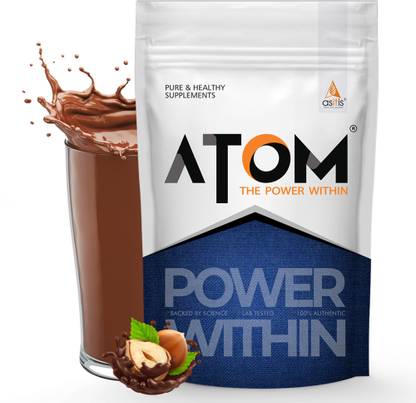 AS-IT-IS Nutrition ATOM 100% Pure Carb 1kg | For Faster Weight Gains | Hazelnut Flavor Weight Gainers/Mass Gainers