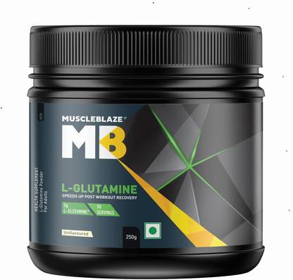 MUSCLEBLAZE L- Glutamine, 5 g Glutamine, Post Workout Recovery Glutamine
