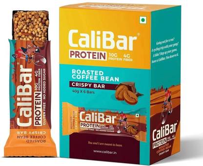CaliBar 10g Protein Bar - Roasted Coffee bean (Pack of 6) Protein Bars