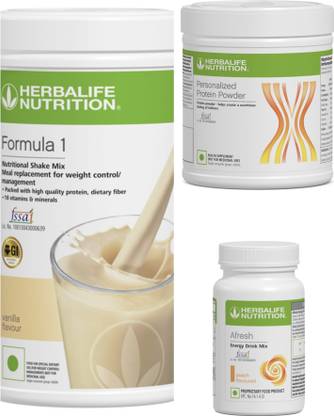 Herbalife Nutrition F1 SHAKE Vanilla , PP Powder 200 G , Afresh - Peach Protein Shake