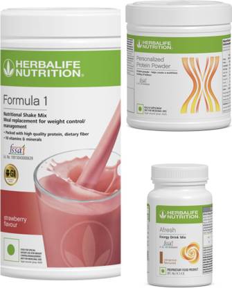 Herbalife Nutrition F1 SHAKE Strawberry , PP Powder 200 G , Afresh - Cinnamon Protein Shake
