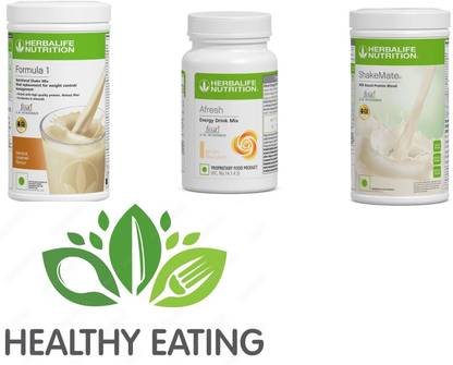 HERBALIFE F1 SHAKE MIX-BANANA AND GINGER,SHAKEMATE (PACK OF 3) Protein Shake