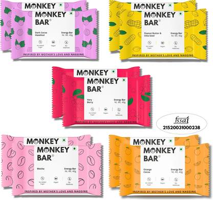 Monkey Bar Assorted Energy Bars