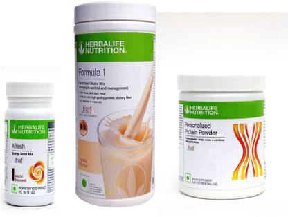 HERBALIFE FORMULA1 VANILLA & AFRESH ELAICHI & PERSONALIZED PROTIEN POWDER 200 GRAM Plant-Based Protein