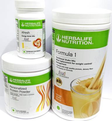 HERBALIFE Formula1 Orange 500g Protine Powder 200g & Lemon Afresh 50g Plant-Based Protein