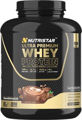 Nutristar Ultra Premium Whey Protein Powder For Post-Workout |58 Servings |Boosts Strength Whey Protein