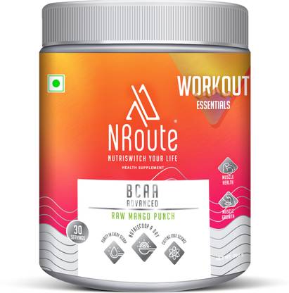NRoute Supplement for Men, Women, Advanced BCAA Supplement Powder with Glutamine BCAA