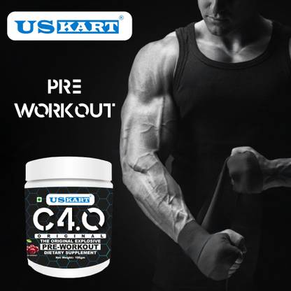 US KART C4.o Pre-Workout Supplement with Calcium,Niacin,Betaline,Creatin,Arginine BCAA