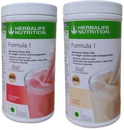 HERBALIFE Formula 1 Nutritional Shake Mix - Strawberry And Vanilla Flavour Weight Loss Protein Shake