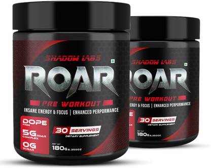 Shadow Labs Roar Pre-Workout For Muscle Pump ,High Energy Sports Drink Pre Workout
