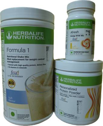 Herbalife Nutrition WEIGHT LOSS COMBO FORMULA 1 KULFI SHAKE PROTEIN POWDER 200GM AFRESH LEMON Protein Shake