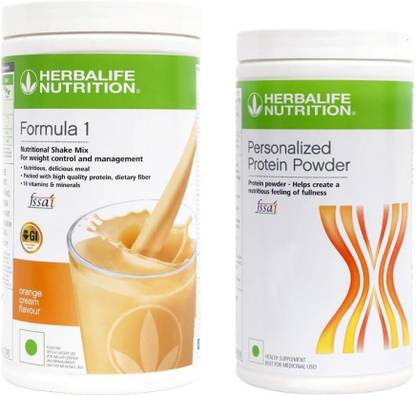 HERBALIFE Formula1 Shake - Orange Flavor With Personalized Protein Powder 400 Gram Plant-Based Protein