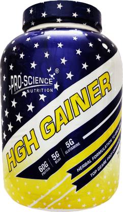 Pro Science HGH Mass Gainer For Muscle Size Support (2.7kg 6lbs Chocolate) Weight Gainers/Mass Gainers