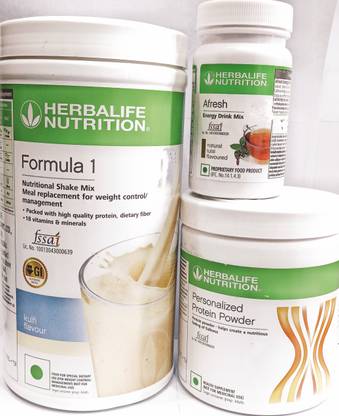 HERBALIFE Formula1 Kulfi Flavor Protine Powder 200g & Tulshi Afresh 50g For Waight Loss Plant-Based Protein