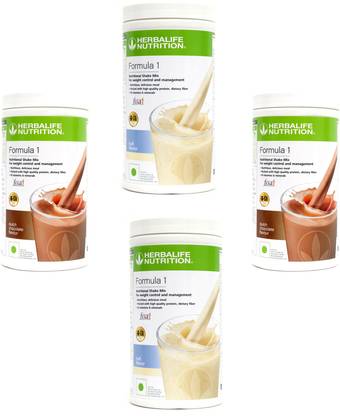 HERBALIFE Formula 1 Shake Kulfi & Chocolate Flavor 4 PIECES Protein Shake