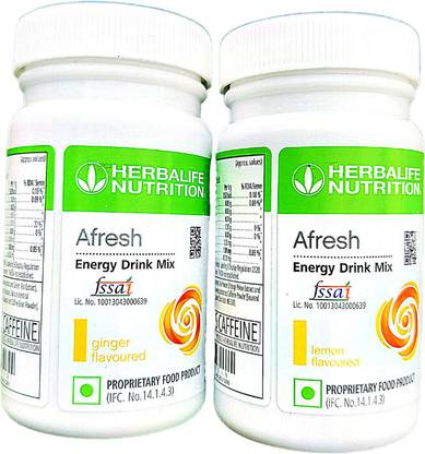 Herbalife Nutrition AFRESH LEMON AND GINGER PACK OF 2 Protein Blends
