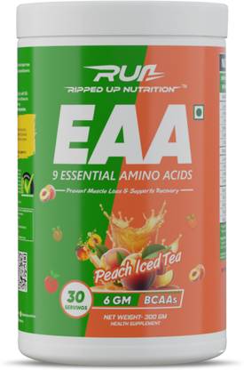 Ripped Up Nutrition EAAS - ESSENTIAL AMINO ACIDS PEACH ICED TEA EAA (Essential Amino Acids)