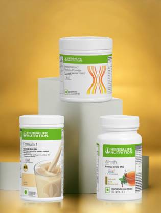 HERBALIFE F1 SHAKE MIX-VANILLA,TULSI AND PP-200GM,(PACK OF 3) Protein Shake
