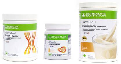 HERBALIFE FORMULA 1 BANANA (500gm) + PROTIEN POWDER (200gm) + AFRESH GINGER (50gm) Whey Protein