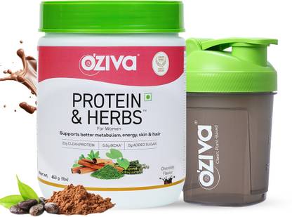 OZiva Protein & Herbs for Women |Manage Weight & Metabolism| Reduce Body Fat |No Sugar Whey Protein