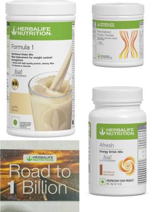 HERBALIFE Formula 1 Vanilla , PP Powder 200 G , Afresh Energy Mix - Cinnamon Protein Shake
