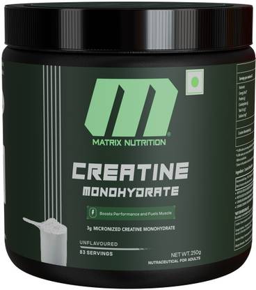 MATRIX NUTRITION Creatine Monohydrate Powder To Boost Performace & Mucle Recovery - 83 Servings Creatine