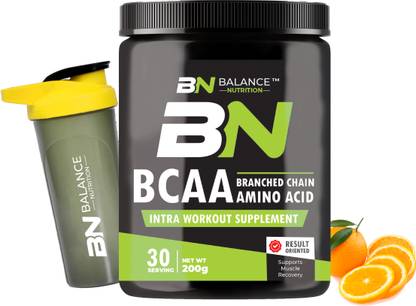 BN BALANCE NUTRITION BCAA Intra Workout Supplement for Improved Muscle Recovery ( free Shaker ) BCAA