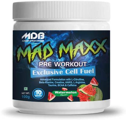 Master Dream Bodies (MDB) MAD MAXX Pre Workout | Caffeine, Creatine, Citrulline, Beta-Alanine, AAKG Pre Workout