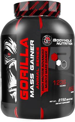BODYHOLIC NUTRITION GORILLA MASS GAINER HIGH PROTEIN MUSCLE MASS GAINER (6lbs) Weight Gainers/Mass Gainers