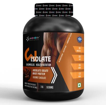 BIOMOLDS GMP Certified | Zero Carbs & Zero Fat| 30g Protein | 6.7g BCAA, Absolute Whey Protein