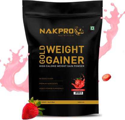 Nakpro Gold Weight Gainer Protein Powder Supplement with Vitamin & Minerals Weight Gainers/Mass Gainers
