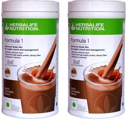 HERBALIFE Formula 1 Nutritional Shake Mix - Chocolate Flavor 2 PCS PACK Plant-Based Protein